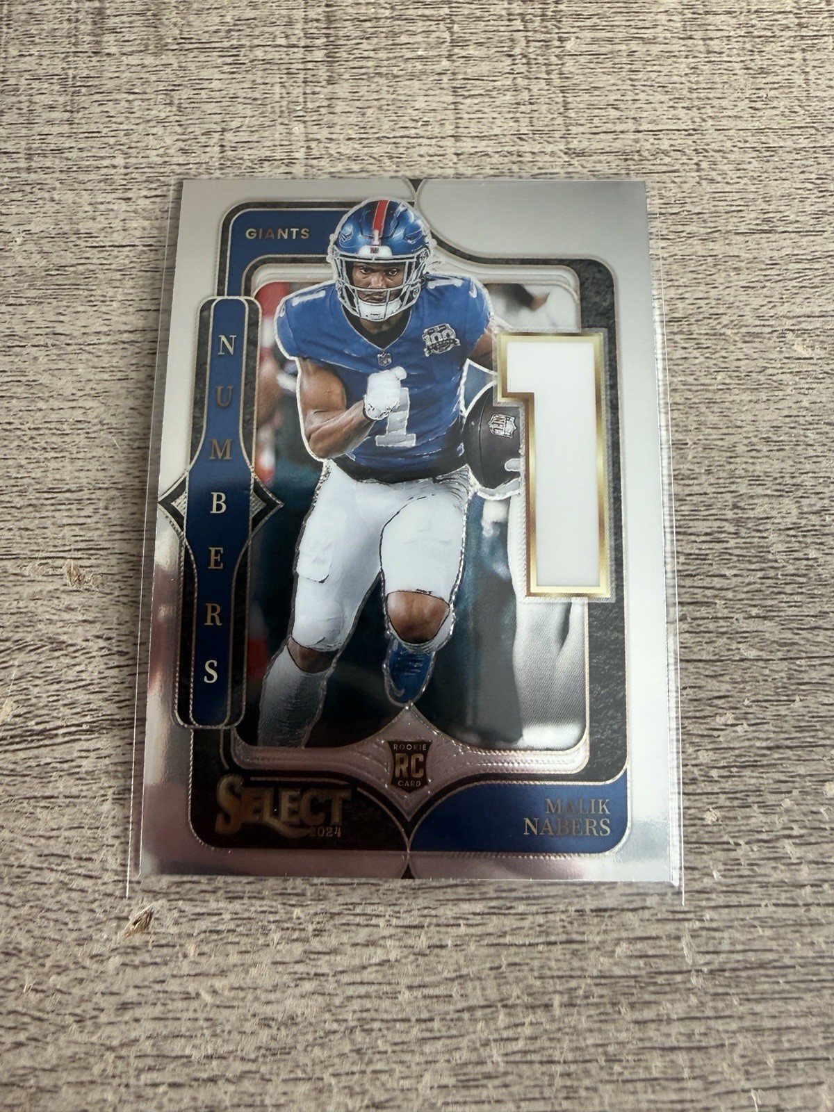 2024 Panini Select Select Numbers Malik Nabers #5 Rookie RC