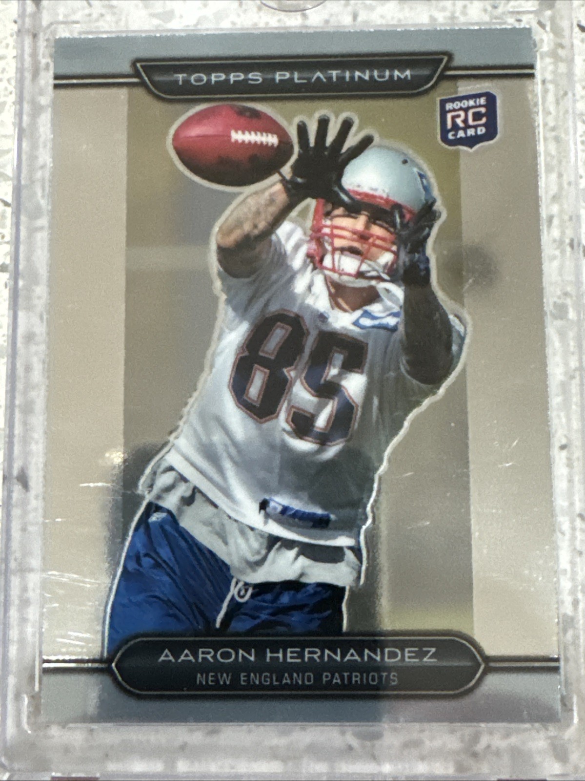 2010 Topps Platinum – Aaron Hernandez #69 (RC) Patriots (QTY)