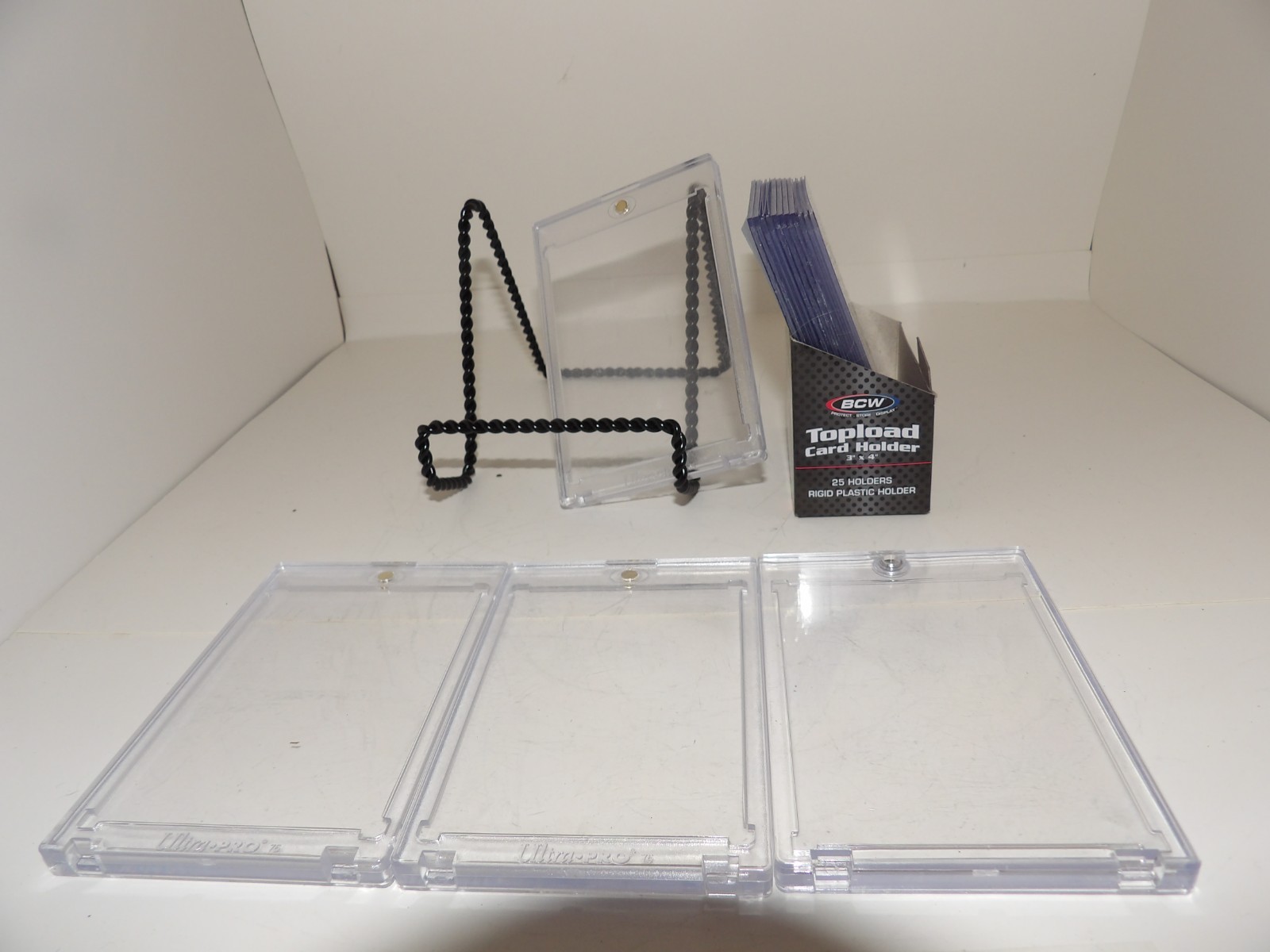1 new Ultra Pro 81911-UV 100PT & 3 Used 75pt Ultra Pro Magnetic Holders and more