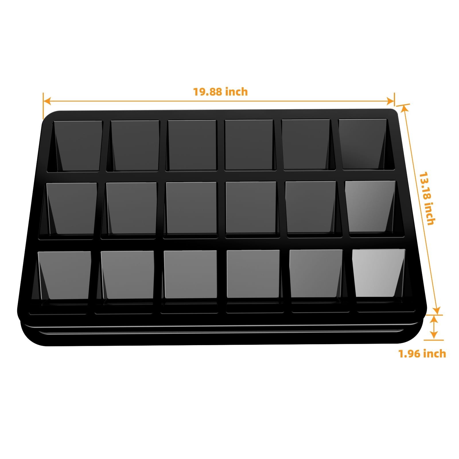Card Sorting Tray 5ct – Stackable Trading Card Organizer Display Case, 18-