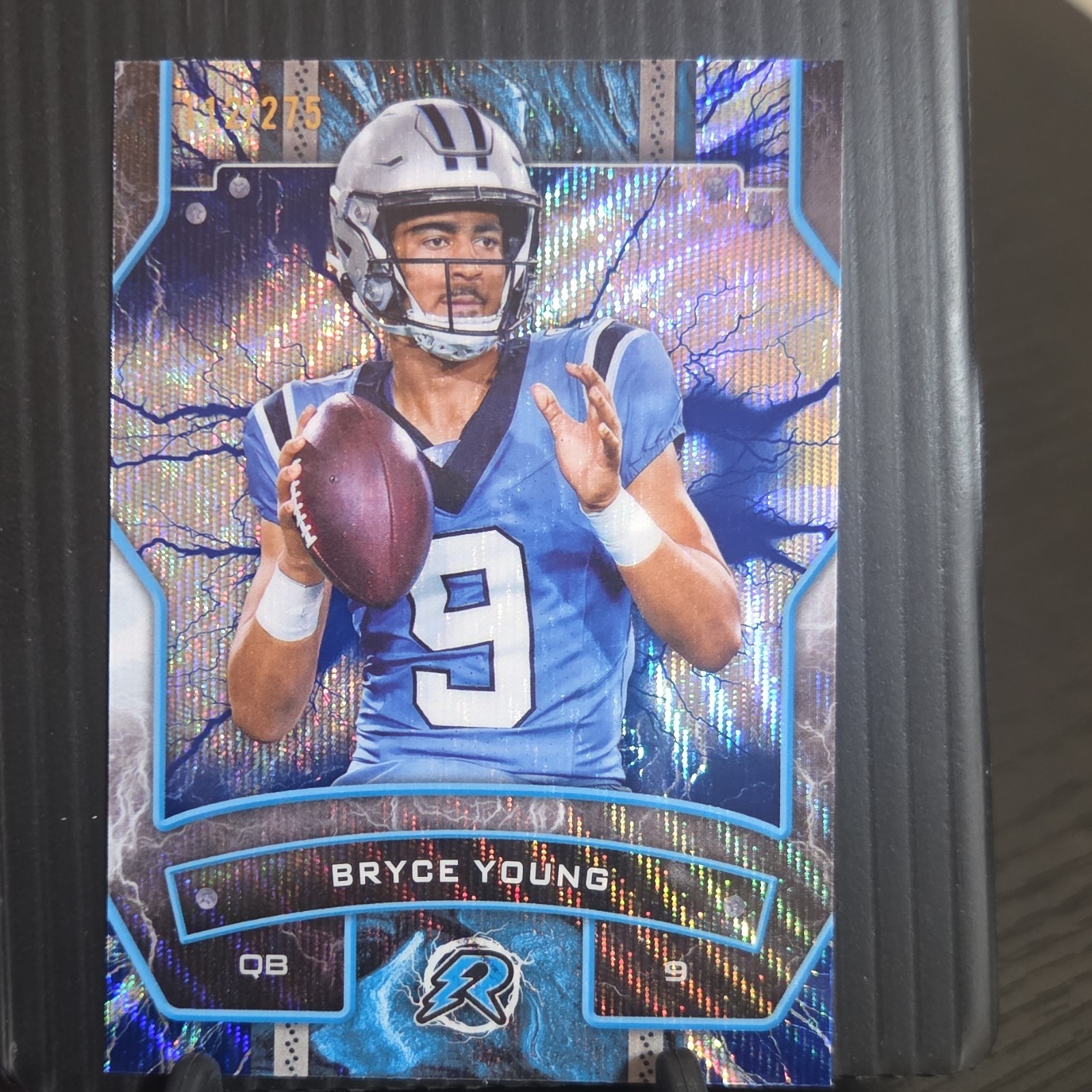 Topps 2024 Resurgence Bryce Young Panthers Navy Surge Refractor #12 112/275