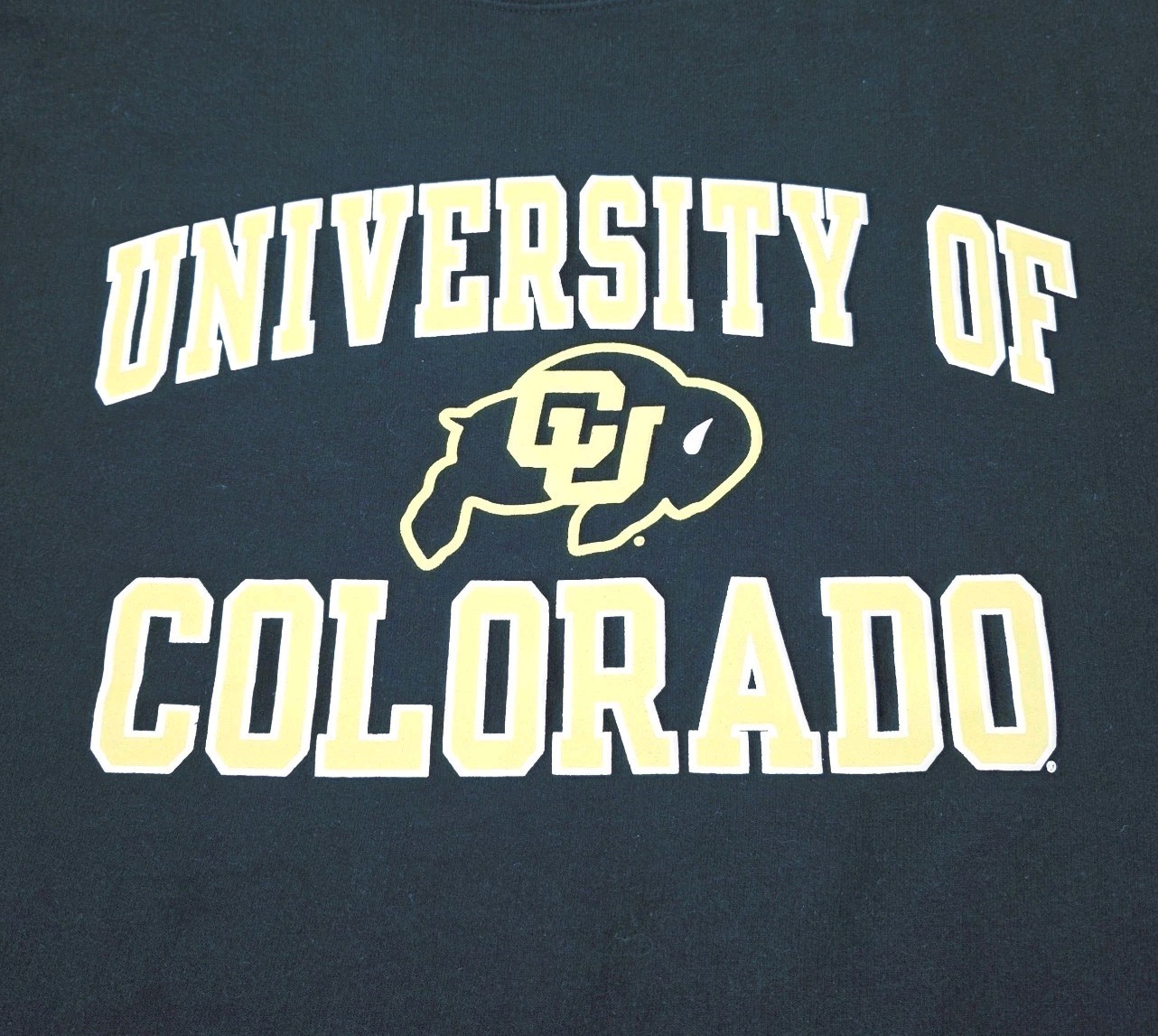 Colorado Buffaloes NCAA Vintage 90s Champion Eco Black Sweatshirt Men’s XL