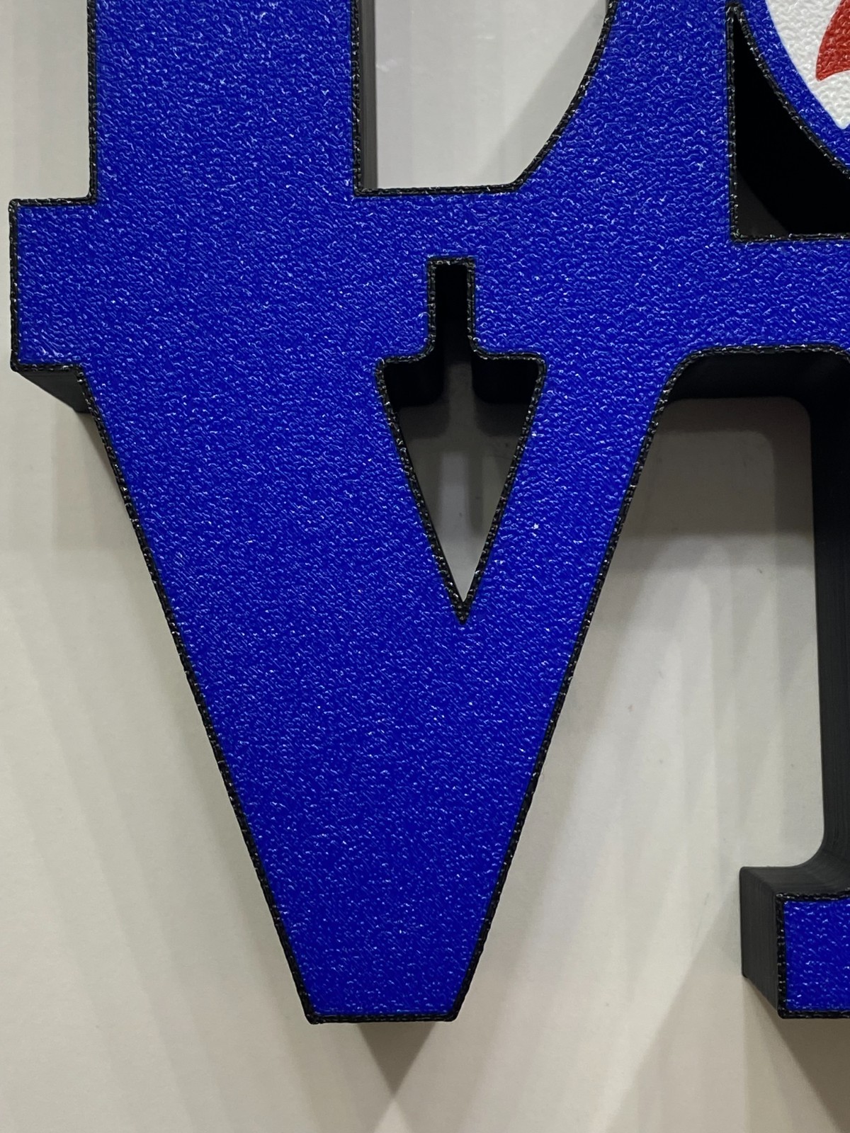 Philadelphia 76ers LOVE L-O-V-E Sign 3D Print Philly Sports Logo Shelf Decor