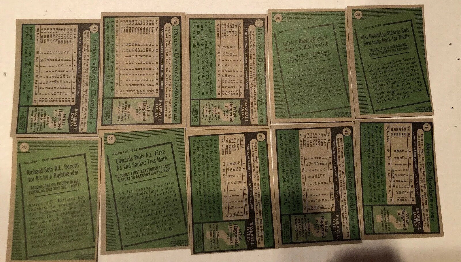 1979 1980 1981 1982 Topps Baseball U Pick 20 Cards Complete Your Set Lot New Ex+