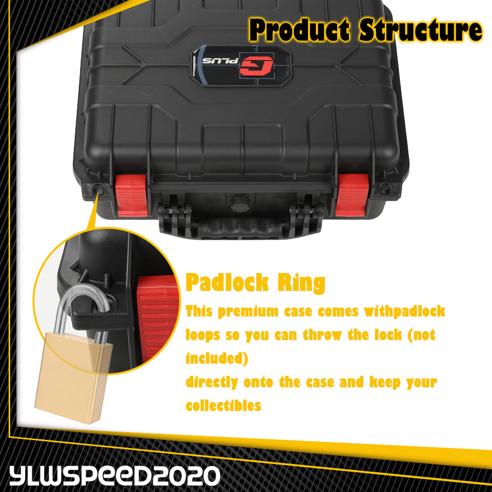 150 Weatherproof Graded Card Storage Box Heavy Duty Case Slab Holder & Protector