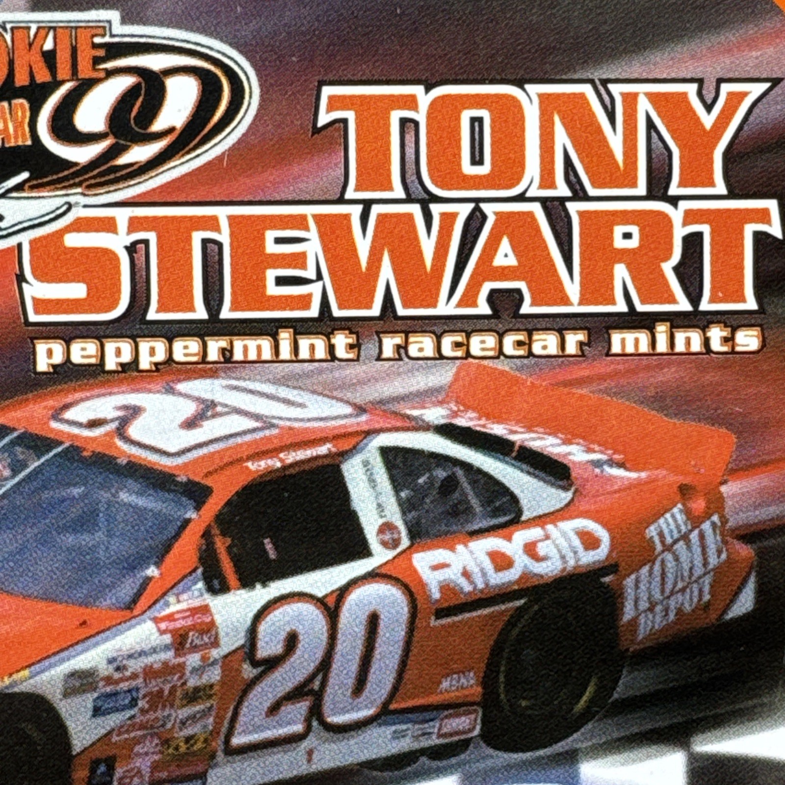 1999 Nascar Tony Stewart ROOKIE OF THE YEAR – 1.5oz. Tin Only EMPTY Collectible