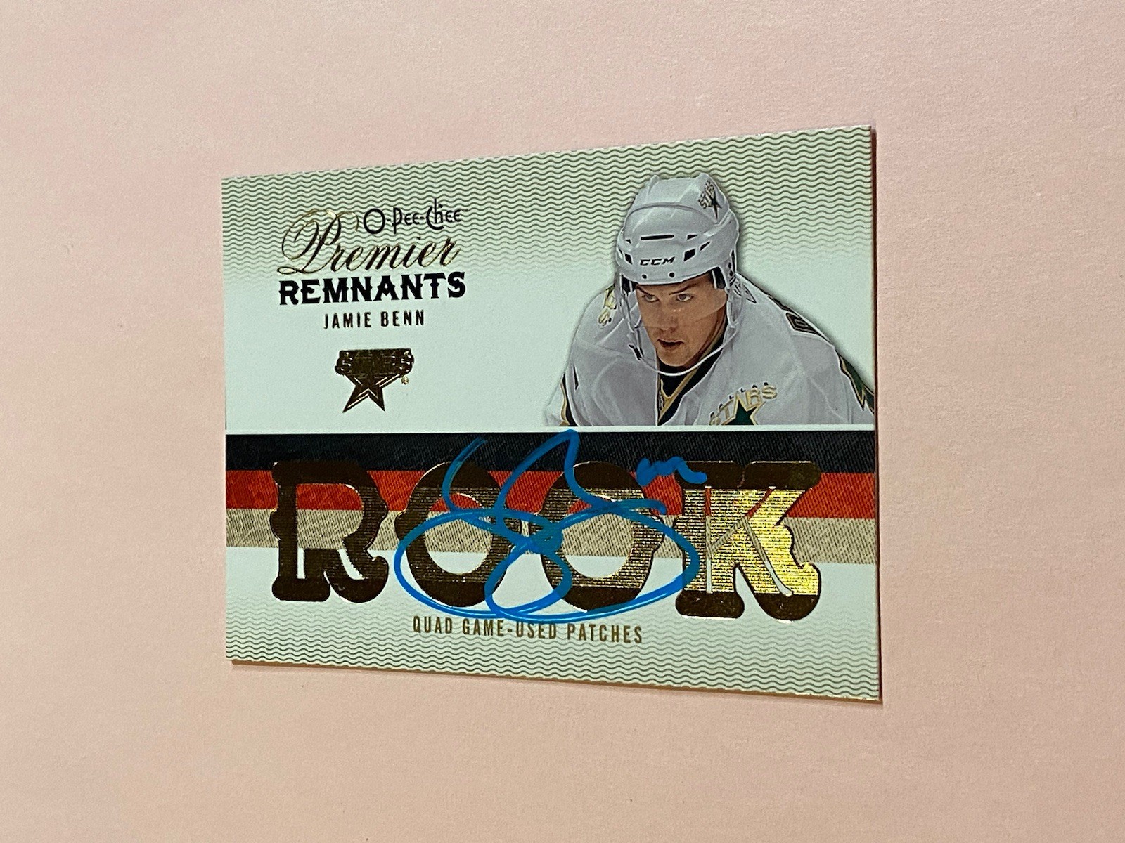 Jamie Benn 2009-10 O-Pee-Chee Premier Promo Blank Back RC IP Auto Autograph