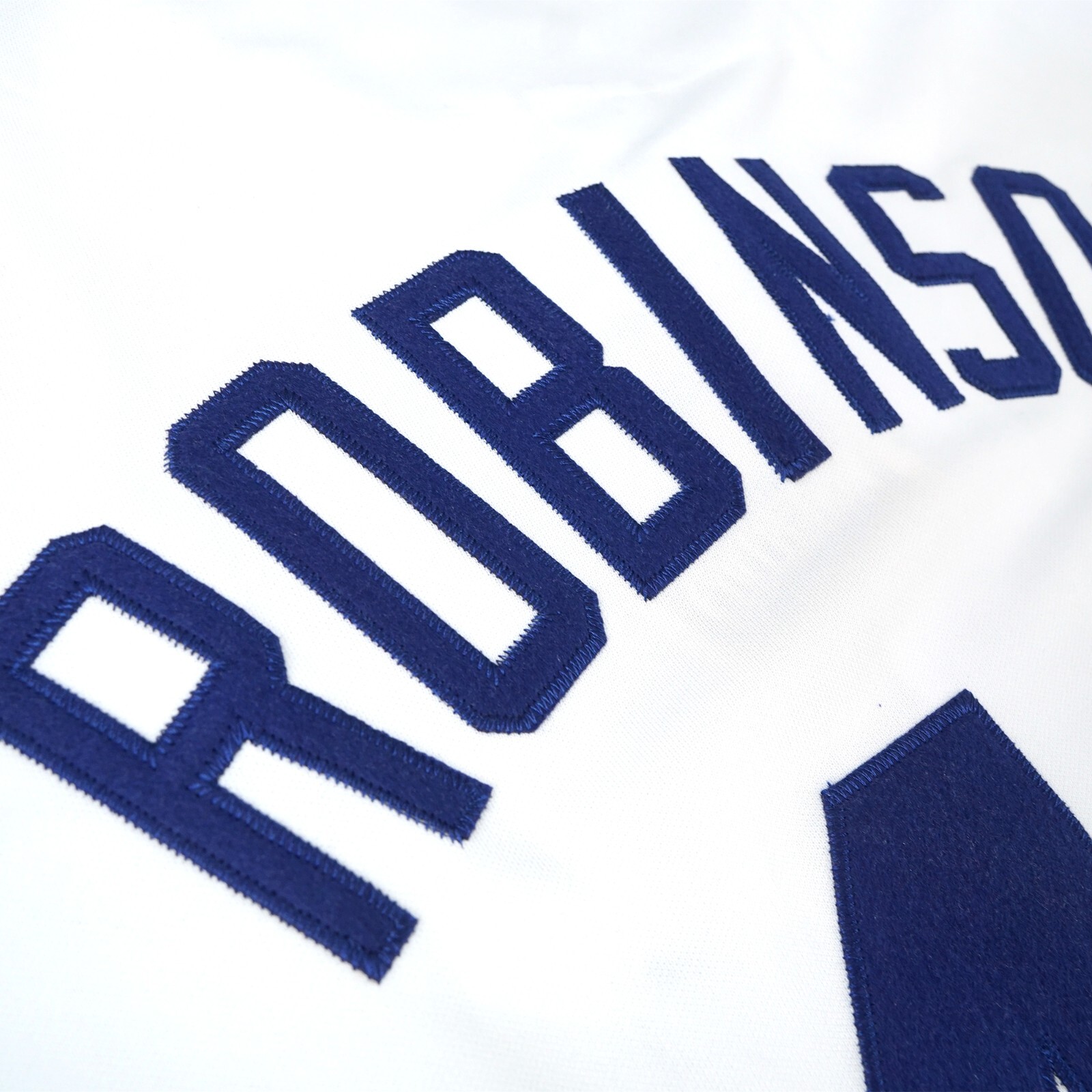 Jackie Robinson Brooklyn Dodgers Men’s Home White Cooperstown Jersey w/ Patch