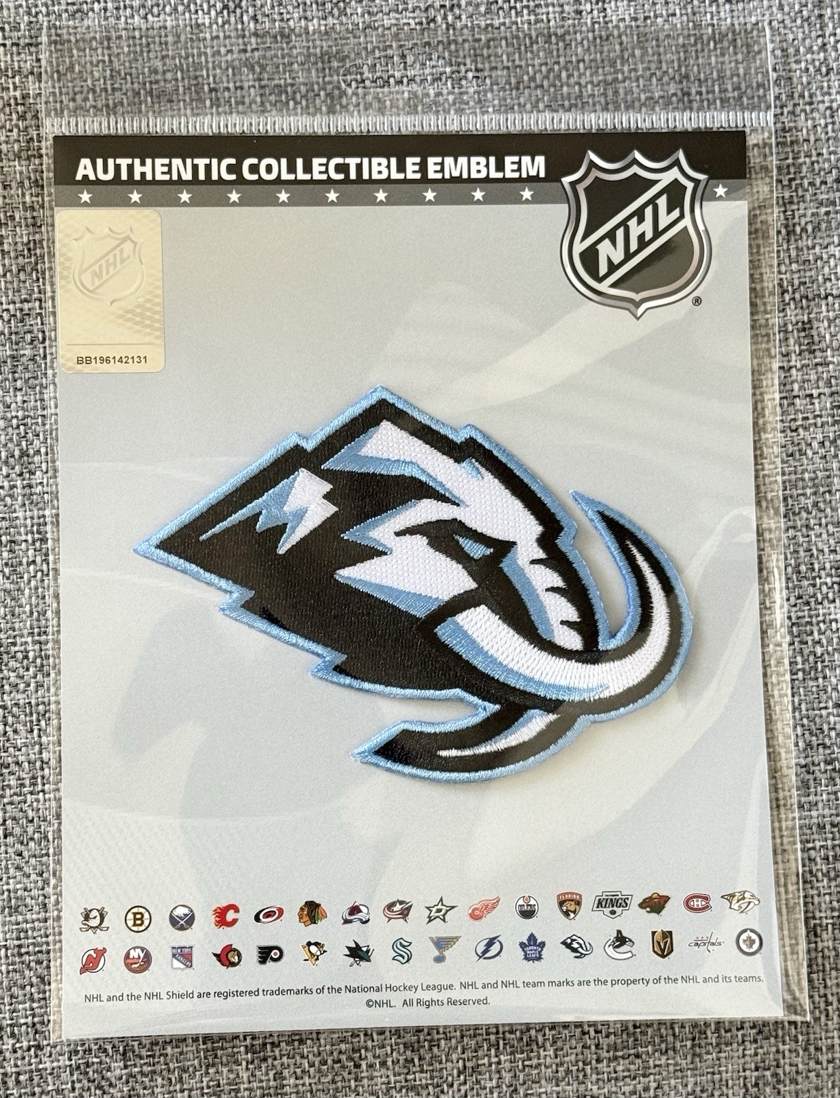 UTAH MAMMONTH 4.5″ x 3″ OFFICIAL NHL JERSEY SHOULDER PATCH **NOW IN STOCK**