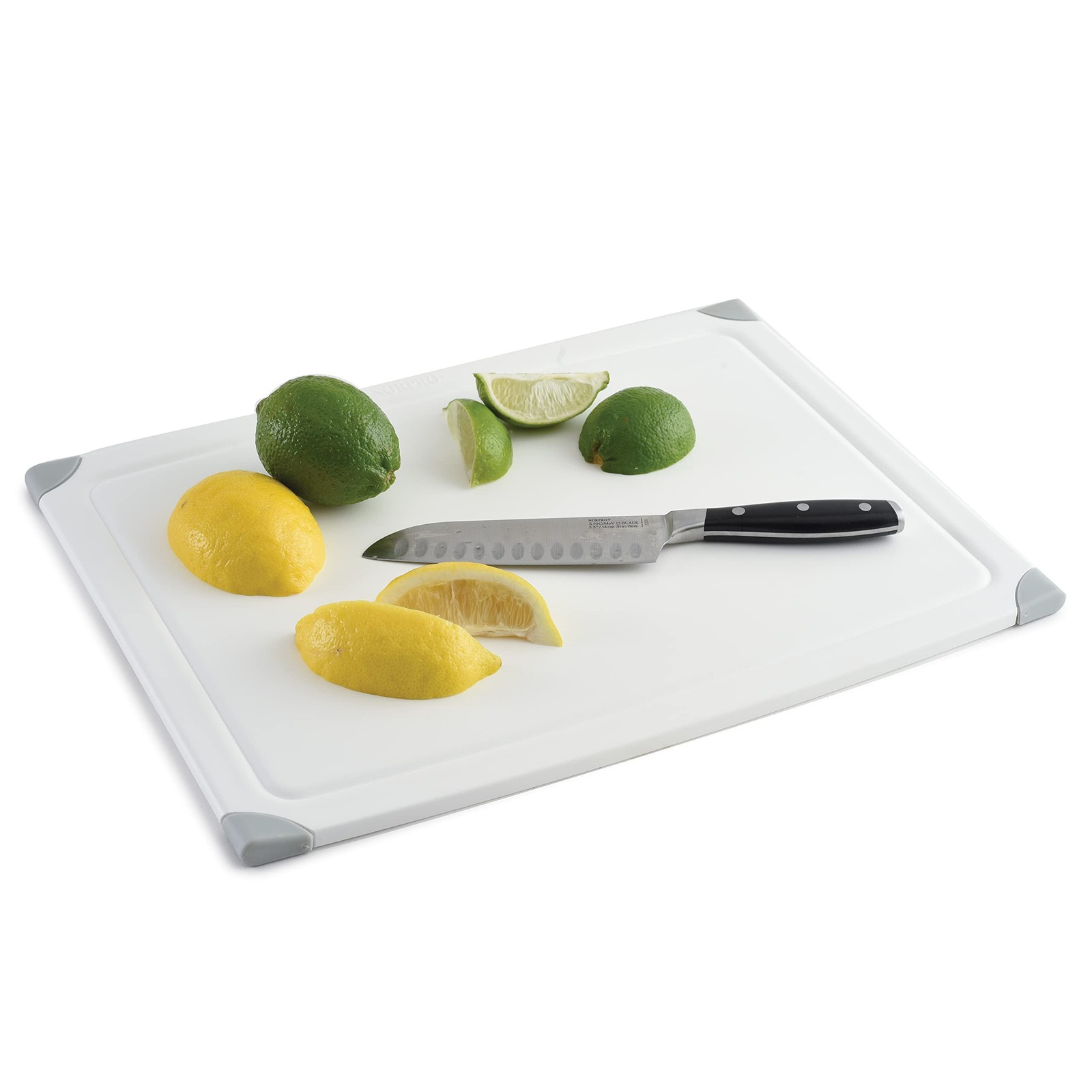 Norpro Grip-EZ Cutting Board, 16″ x 12, white 16″L x 12″W, White