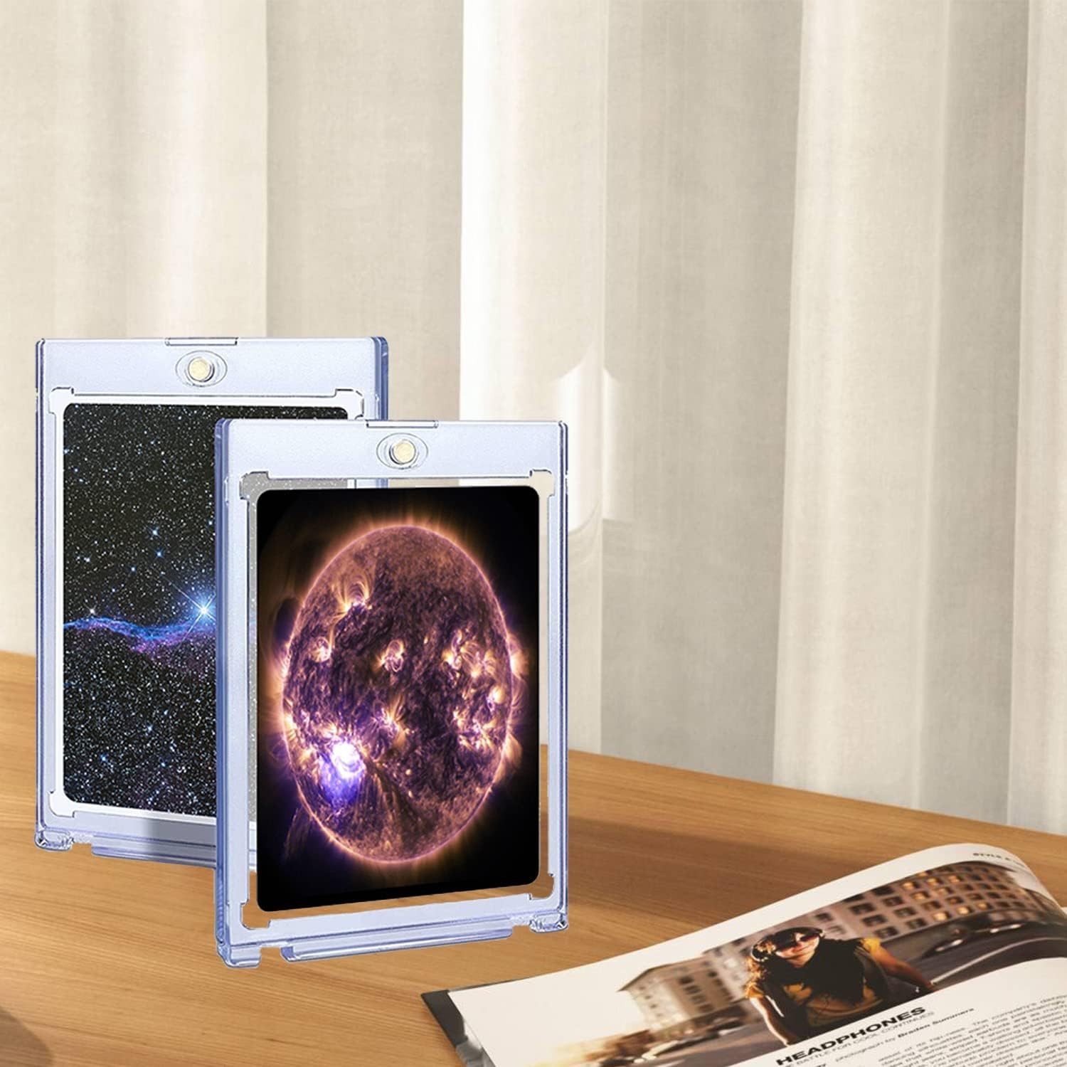 Durable Acrylic Card Holders – 50ct Magnetic Cases for Optimal Card Preservation