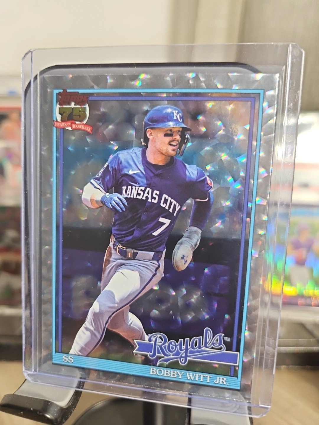 Topps 2026 Crackle Board foil Series 1 T91-3 Bobby Witt Jr. Kansas City Royals