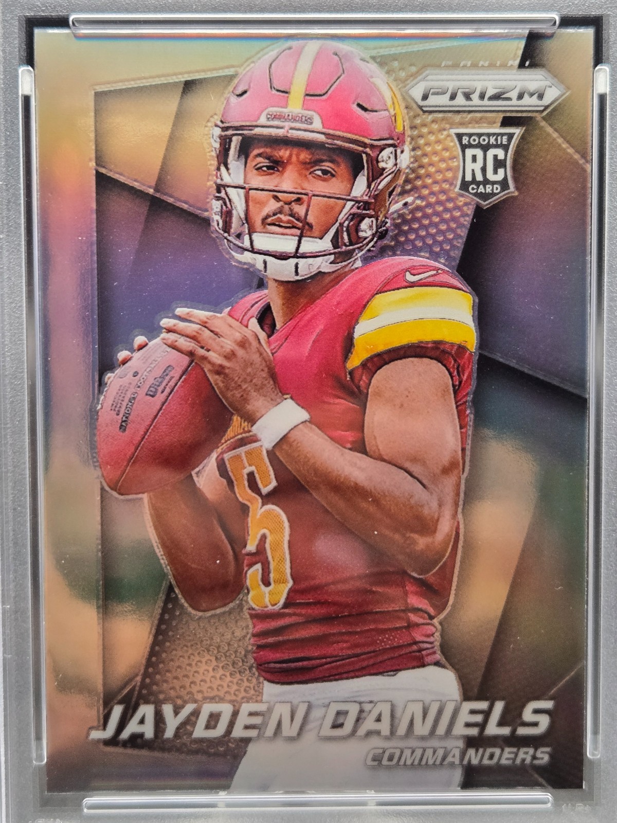 JAYDEN DANIELS 2024 PANINI PRIZM FLASHBACK ROOKIE SILVER RC PSA 10