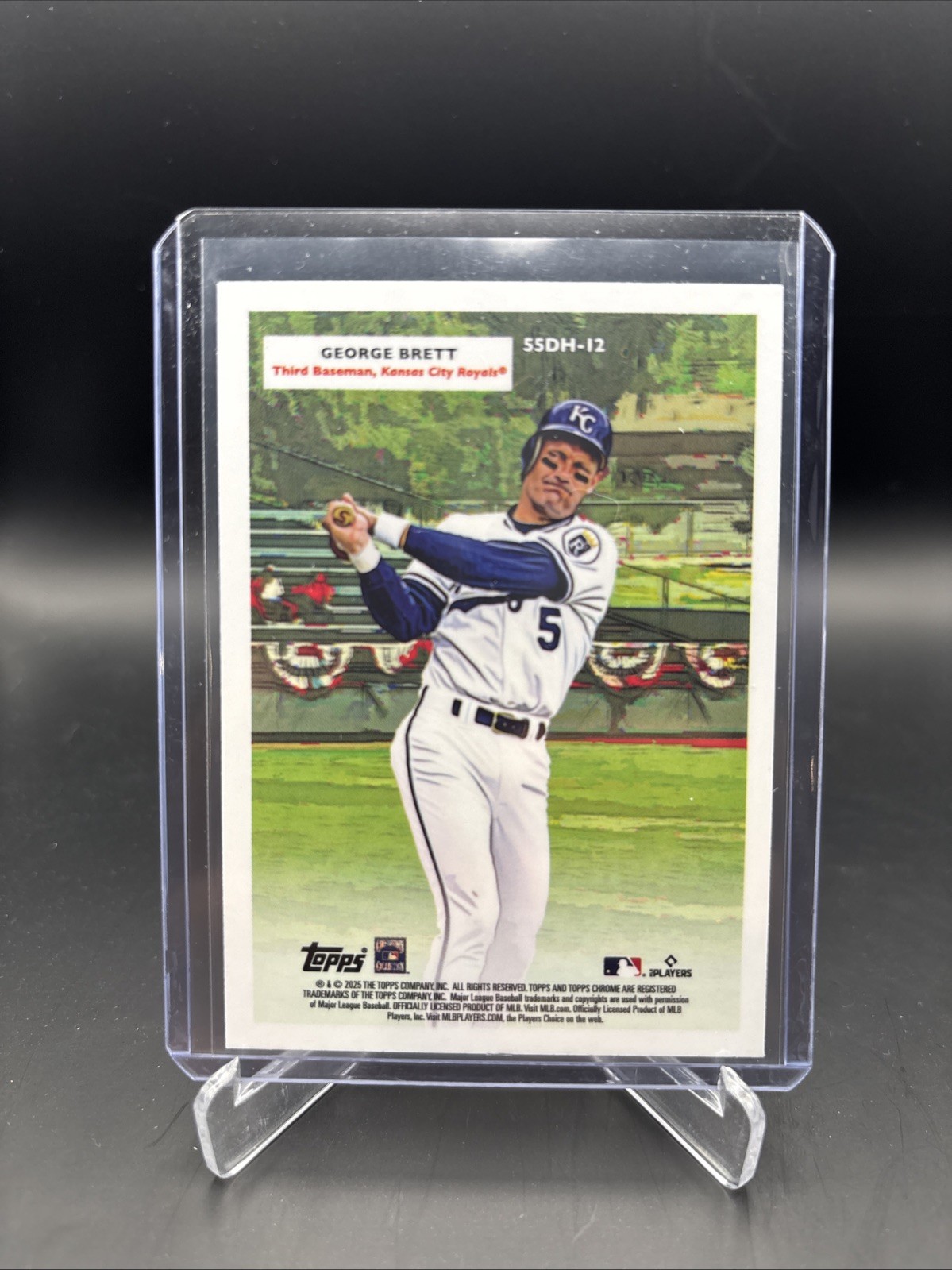2025 Topps Chrome Platinum Baseball BOBBY WITT / GEORGE BRETT 55DH-12 Royals