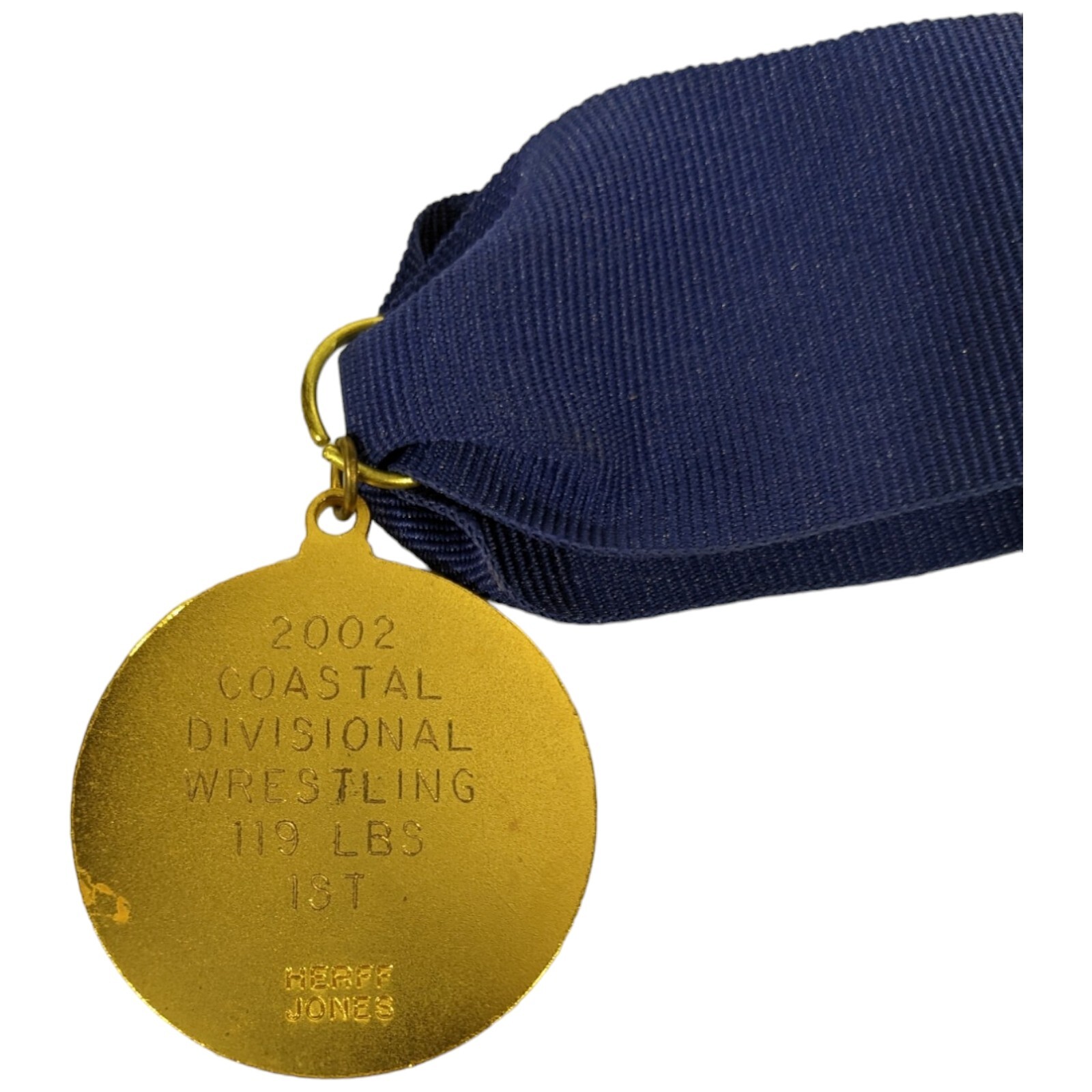 CIF Wrestling Medal 1st Place 2002 CA High School 119 Pounds California Coastal