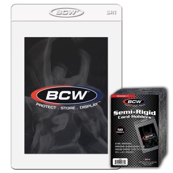 Lot of 1000 BCW Large Semi Rigid Graded Trading Card Submission Holders
