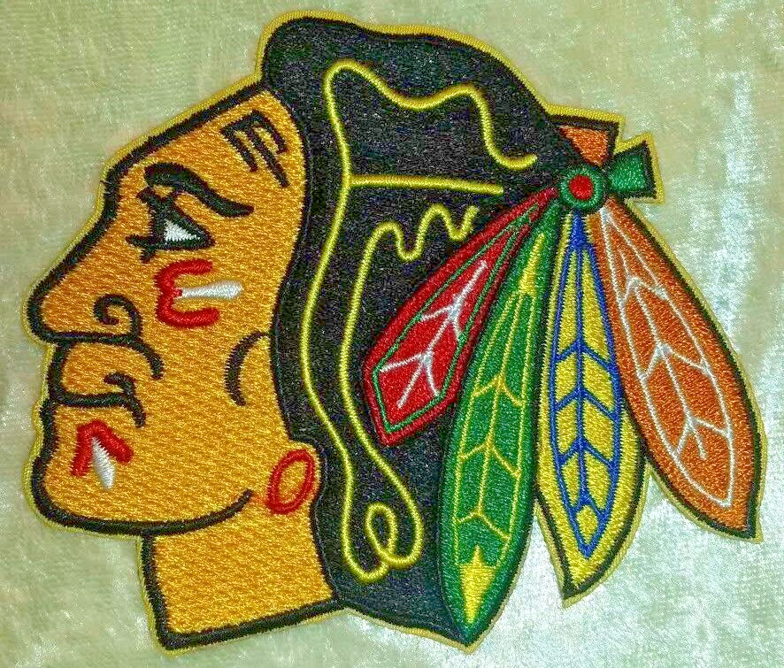 Chicago Blackhawks 3.5″ Iron On Embroidered Patch ~Free Tracking!