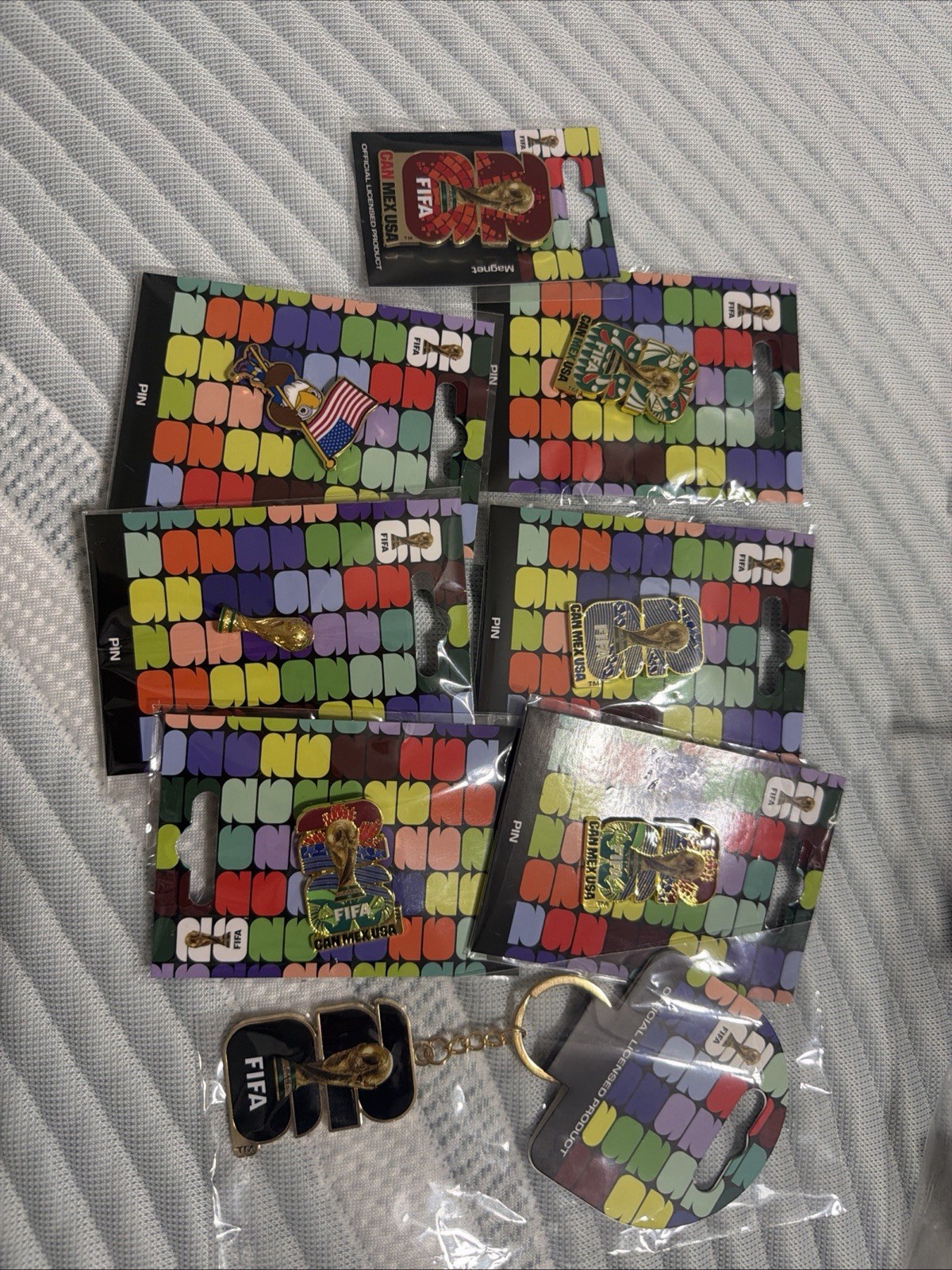 2x Sealed Official FIFA 2026 World Cup Pins Magnet Magnets – Varies