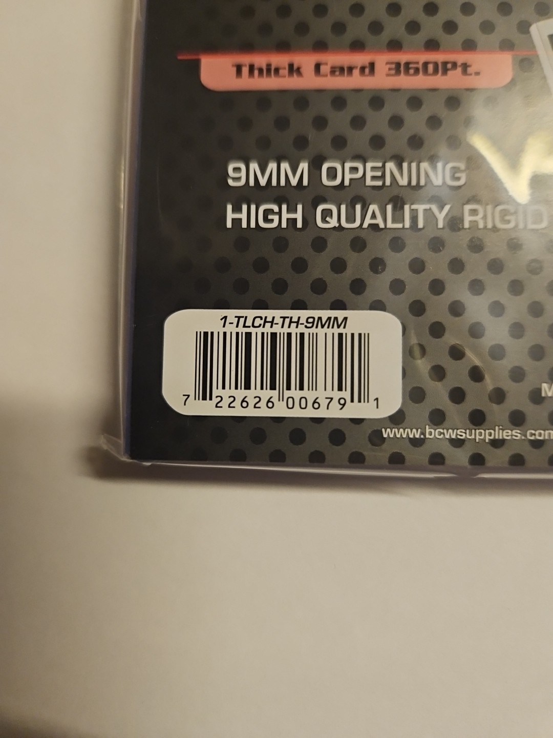 BCW Toploader Card Holder, Thick Card 360 PT, 1 per pack *NEW*
