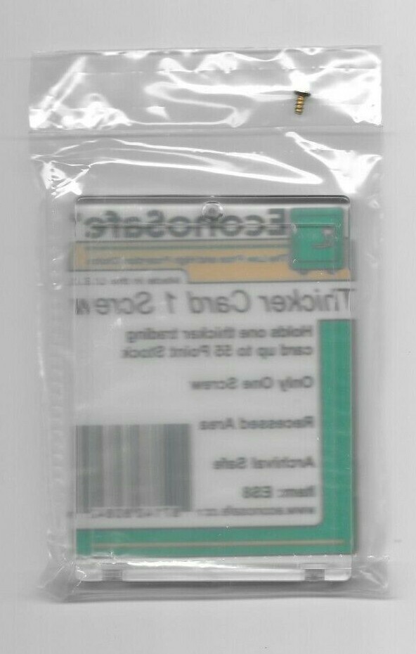 5 ECONOSAFE ES8 THICKER CARD 1 SCREW SCREWDOWN 50 PT GAME USED FREE SHIPPING