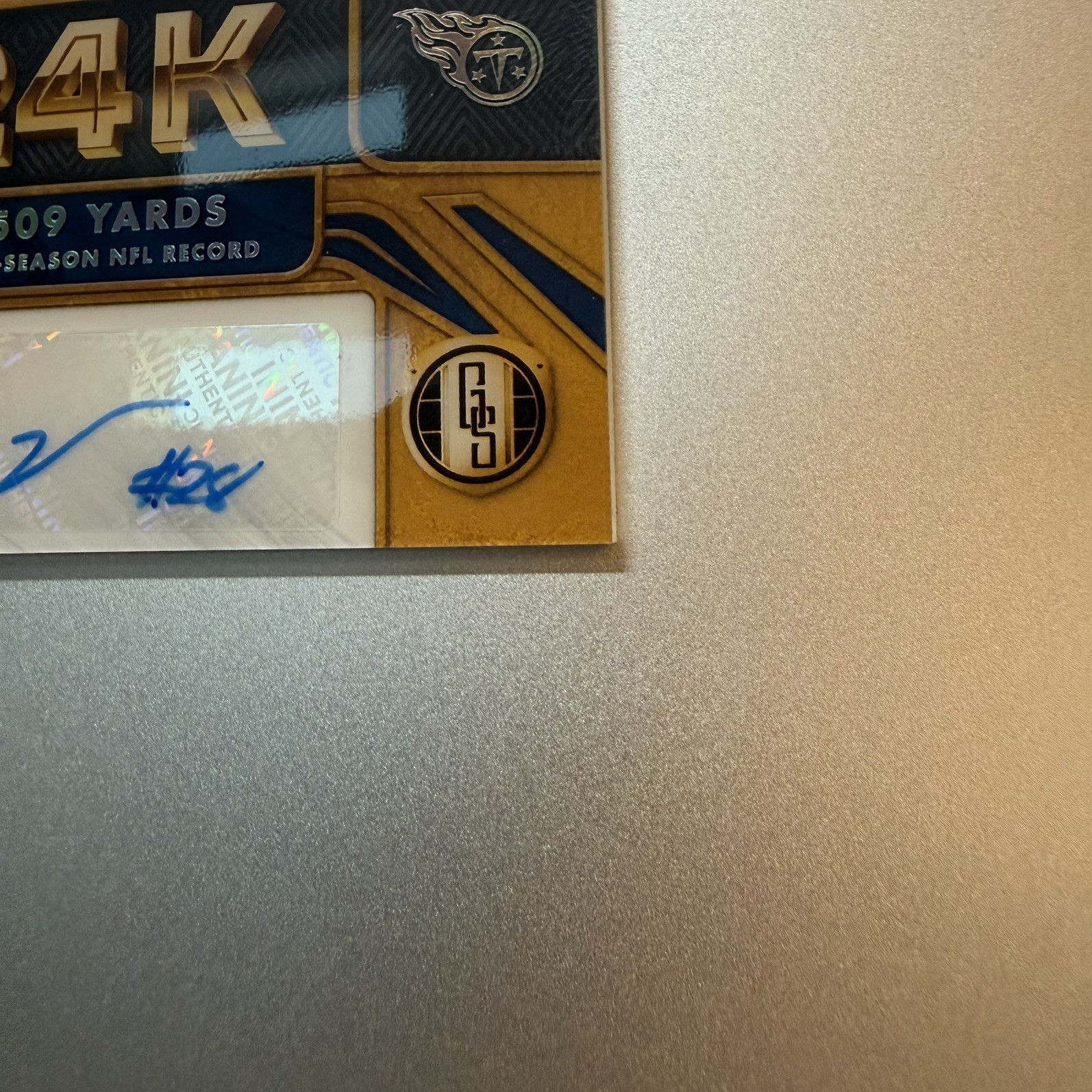2024 Panini Gold Standard – 24k Autographs Chris Johnson #24K-CJ White Gold /49