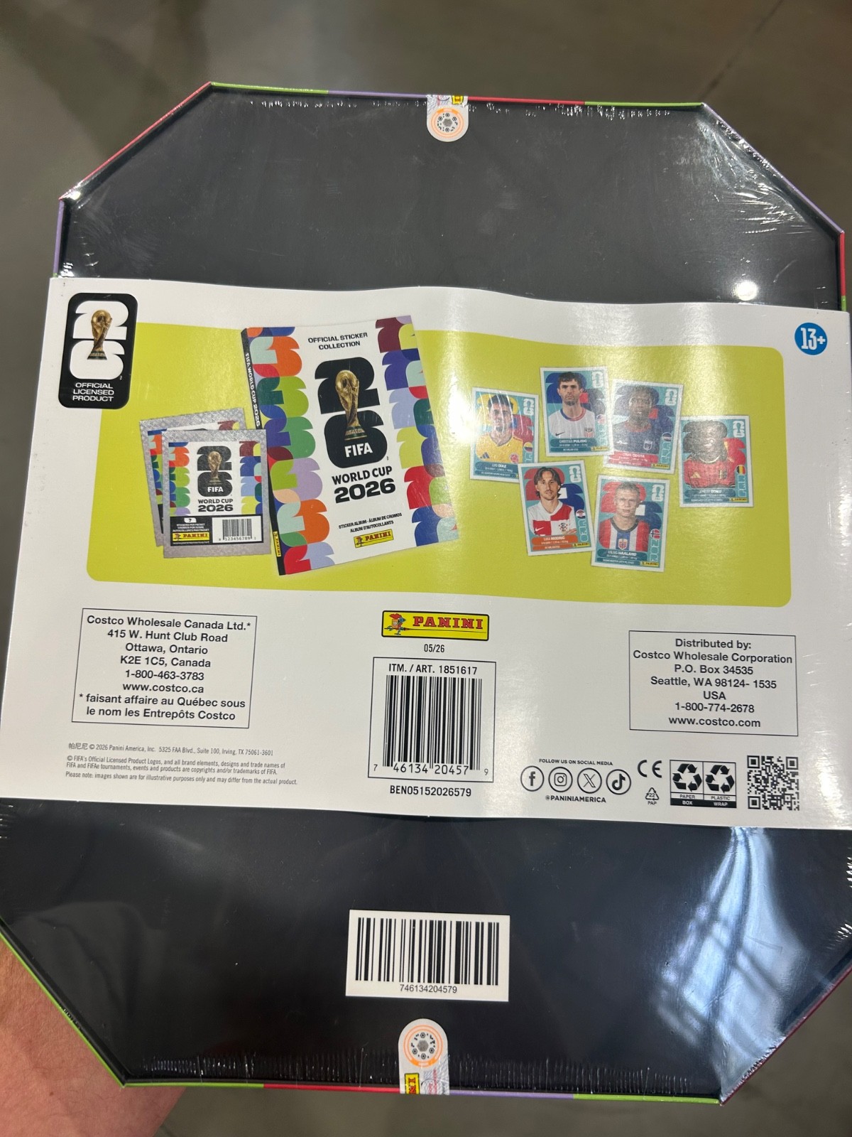 2026 Panini Soccer FIFA World Cup Sticker Stadium Box Costco Exclusive