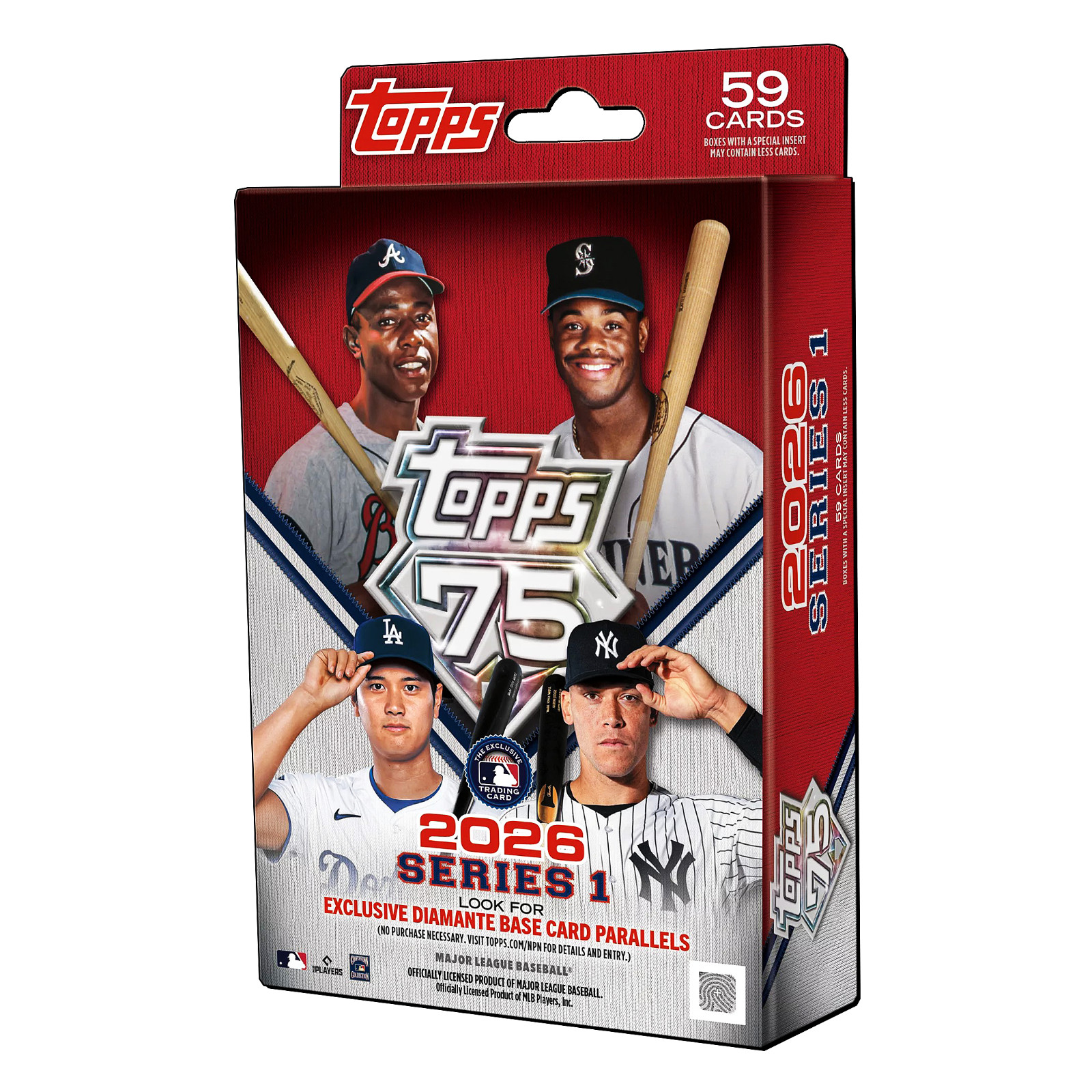 2026 Topps Baseball Series 1 Hanger Box (59 Cards) – New/Sealed