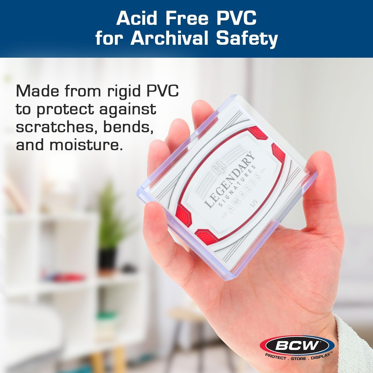 10 Thick Card Topload Holders 240Pt. 3×4 Rigid Clear Jersey Storage New By BCW