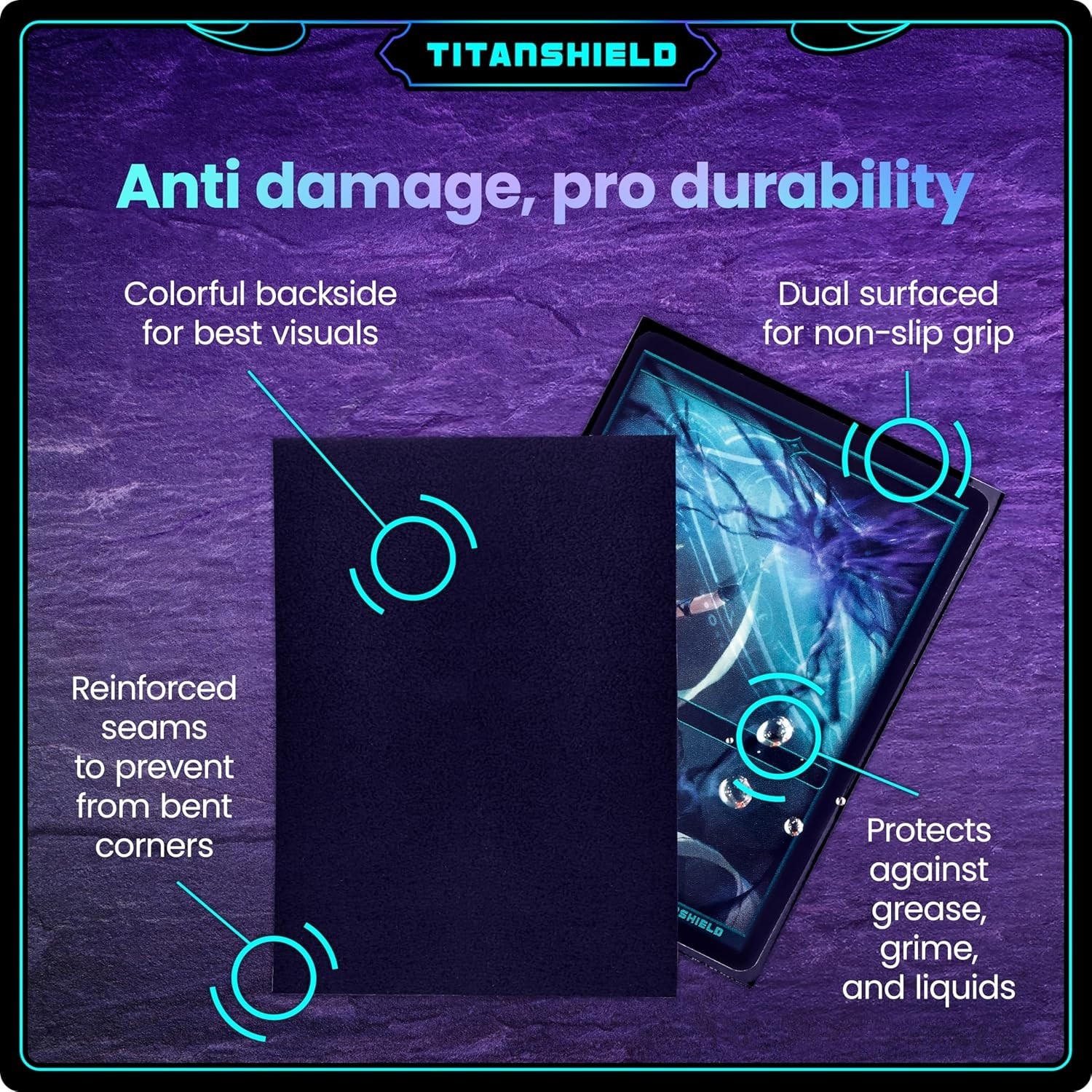 Dual-Textured Black Card Sleeves – 150 Pack for TCG Protection, Standard 66x91mm