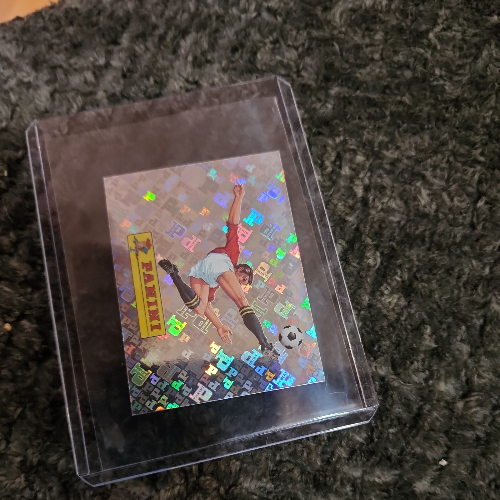 Panini Soccer Sports Trading Card Sticker – Holographic Foil Pattern Single 00