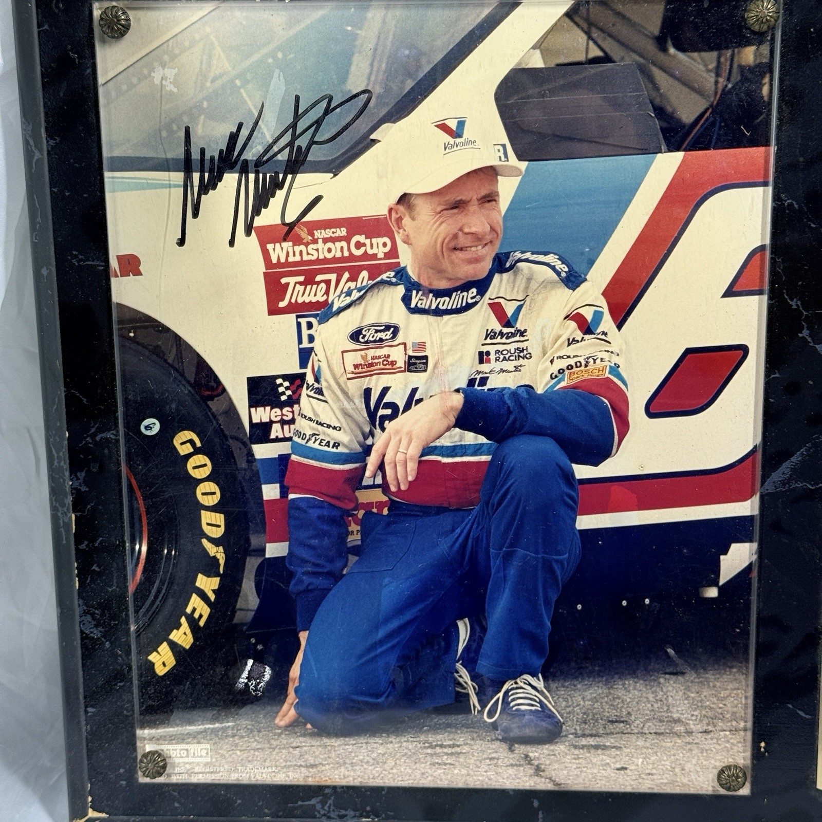 Mark Martin Signed 1994 Autographed 15 X 12 NASCAR Photo Plaque ***READ***