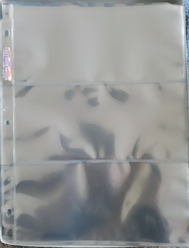 (10) Ultra Pro 3-Pocket Platinum Series Album Pages for Banknotes etc. (UP3P-3)
