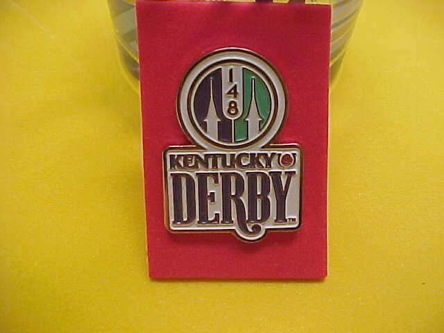 2022 Kentucky Derby Glass & RARE metal Derby Pin.New