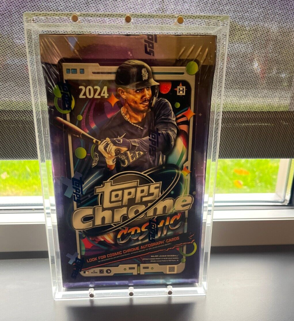 Acrylic Display Case Magnetic FITS 2024 Topps Chrome Cosmic Baseball Hobby Box