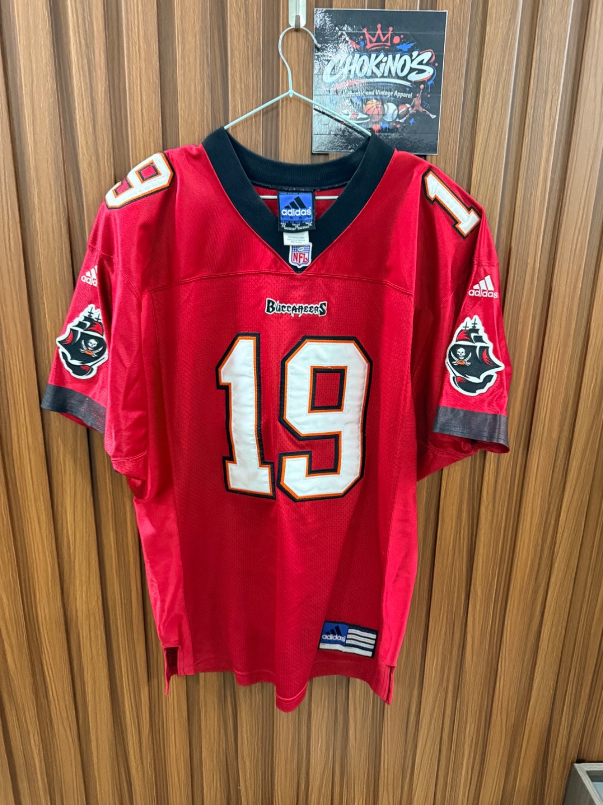 Keyshawn Johnson Tampa Bay Buccaneers adidas AUTHENTIC Jersey Sz 46