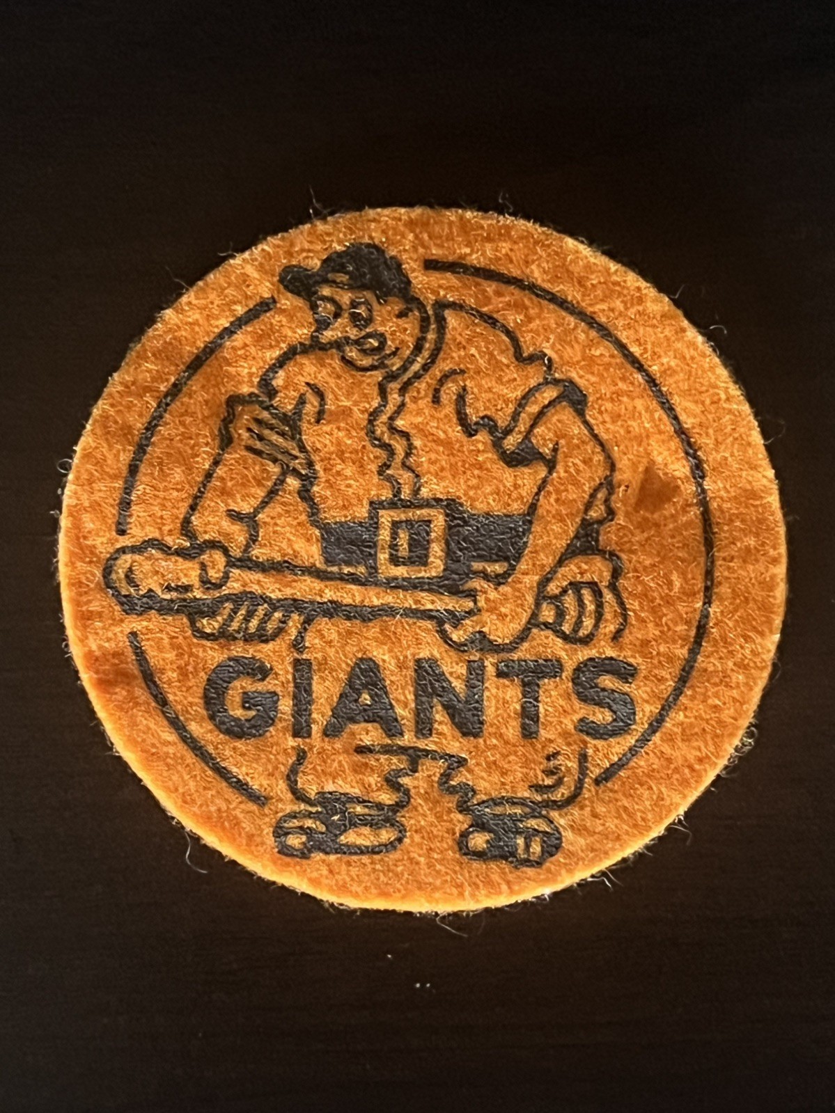 Vintage MLB 1940’s New York Giants 2.5 in Felt Patch Baseball – Mint – Original
