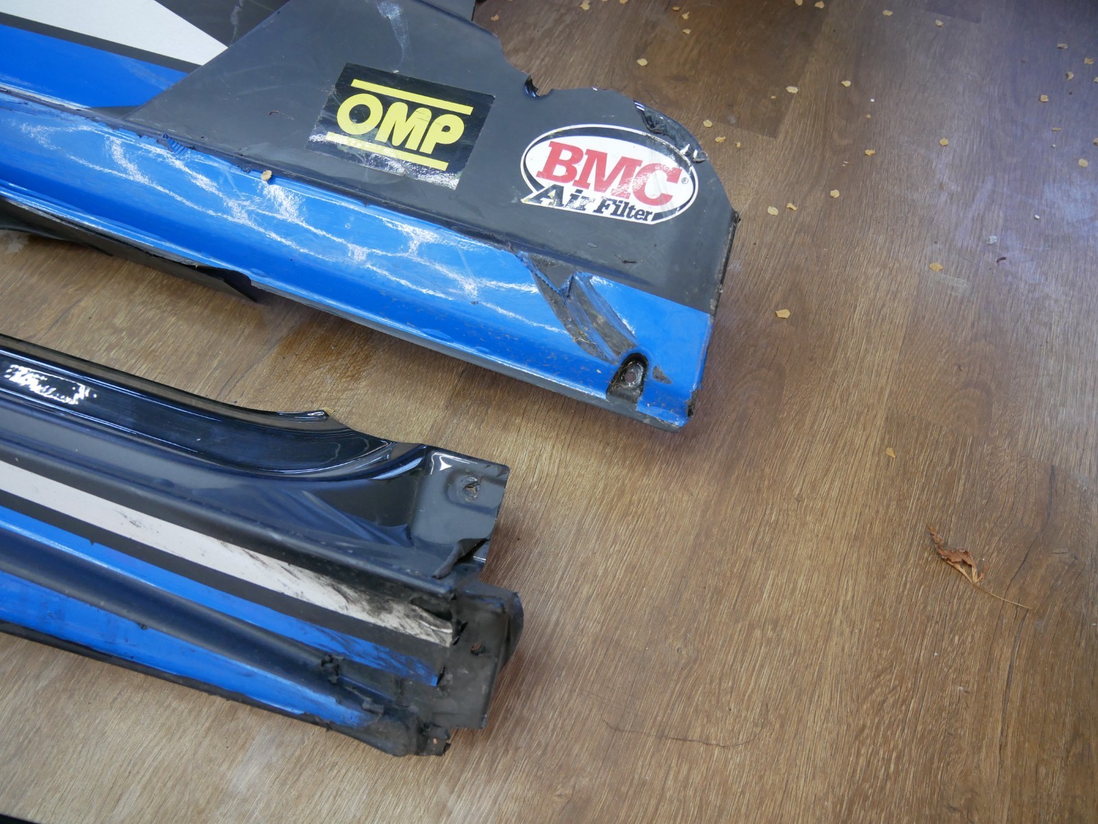 IMSA Race Used Lamborghini Super Trofeo Side Skirts – Authentic Damaged Race Pan