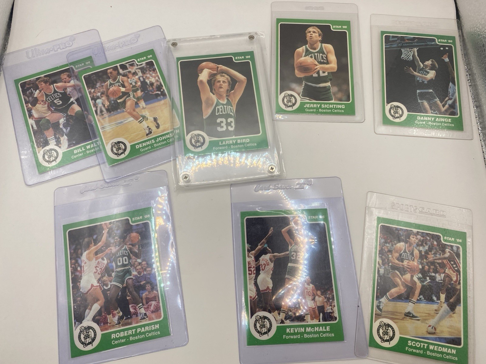 1985-86 Star Company Boston Celtics 8-card Team Set Larry Bird Green Border