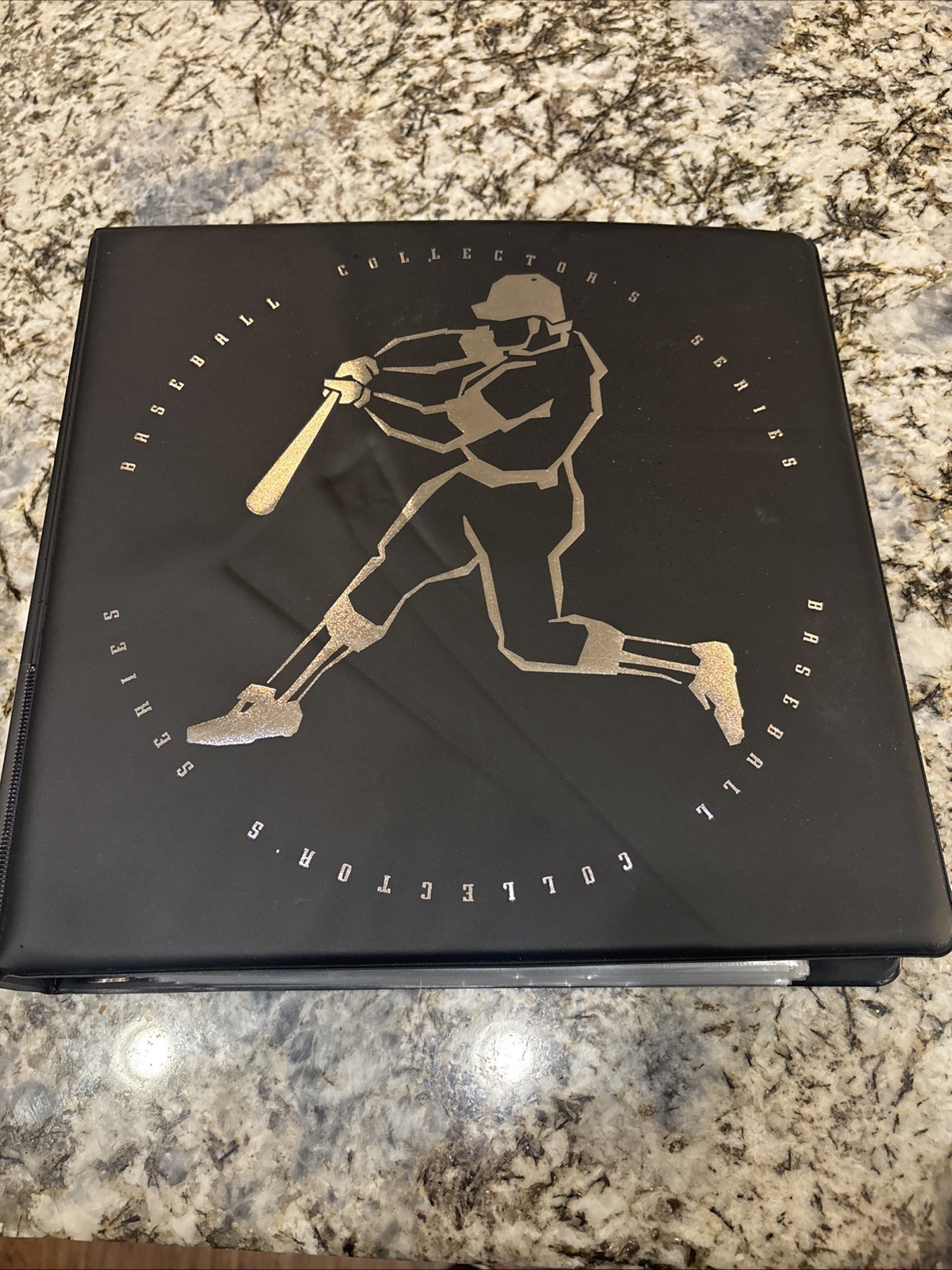 Black Ball Card Collection Album 3″ D-Ring Binder Baseball Football Basketball