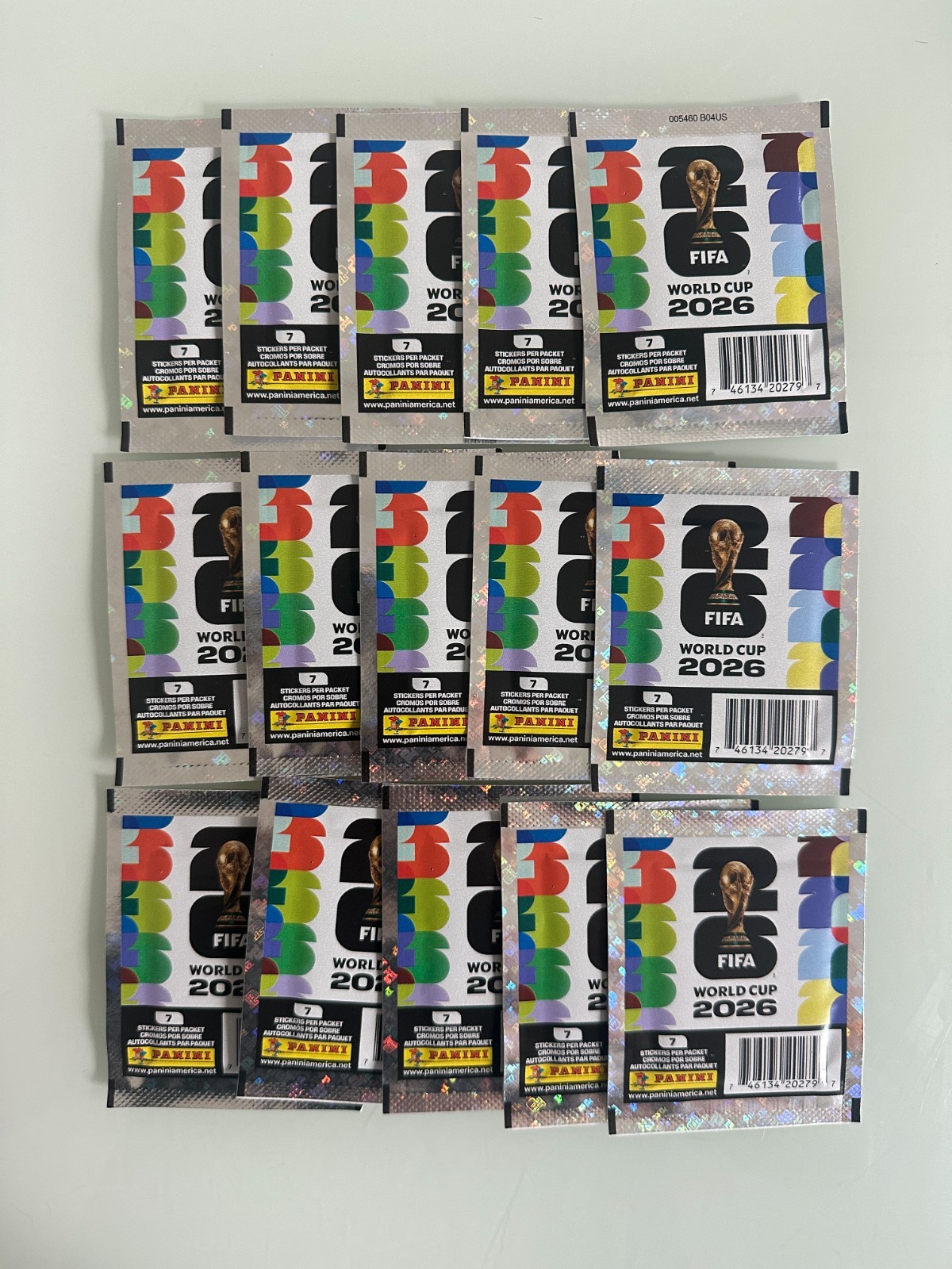 PANINI FIFA 2026 World Cup Stickers X15 Packs, 7 Stickers Per Pack – USA VERSION