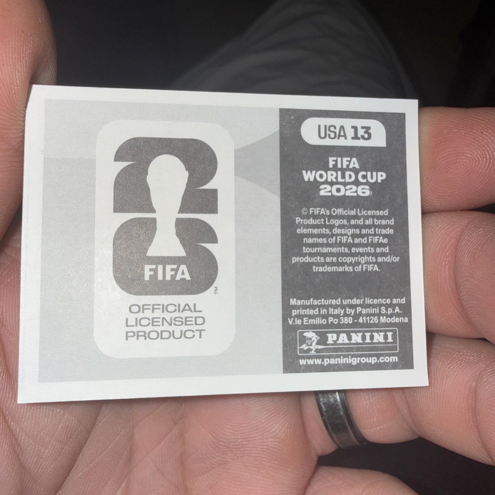 2026 Panini FIFA World Cup Sticker Team Photo #USA13 USA