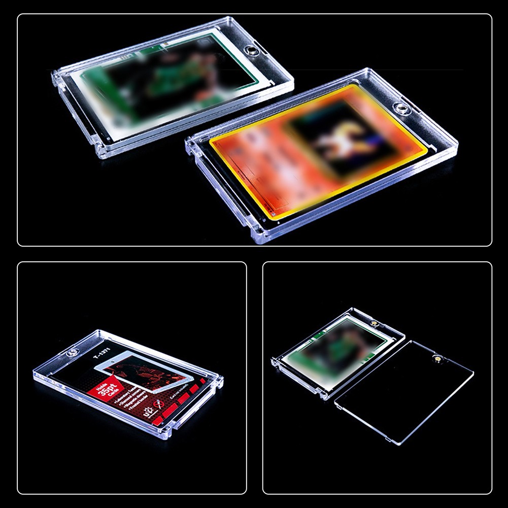 5-30Pack Magnetic Trading Sports Card Holders 35pt One-Touch UV Protection