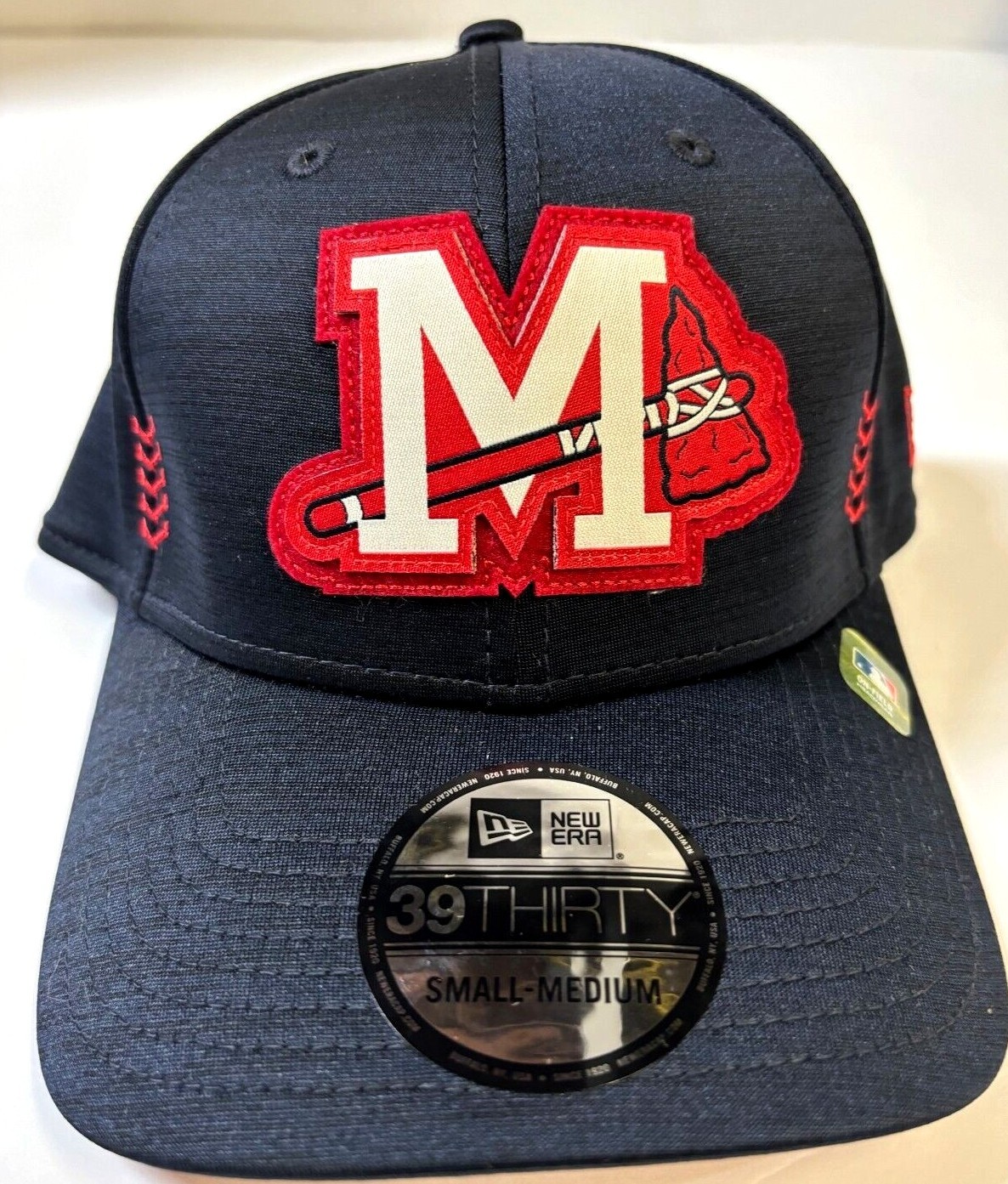 Mississippi Braves MILB NE 2024 Clubhouse Flex-Fit Hat~ Navy
