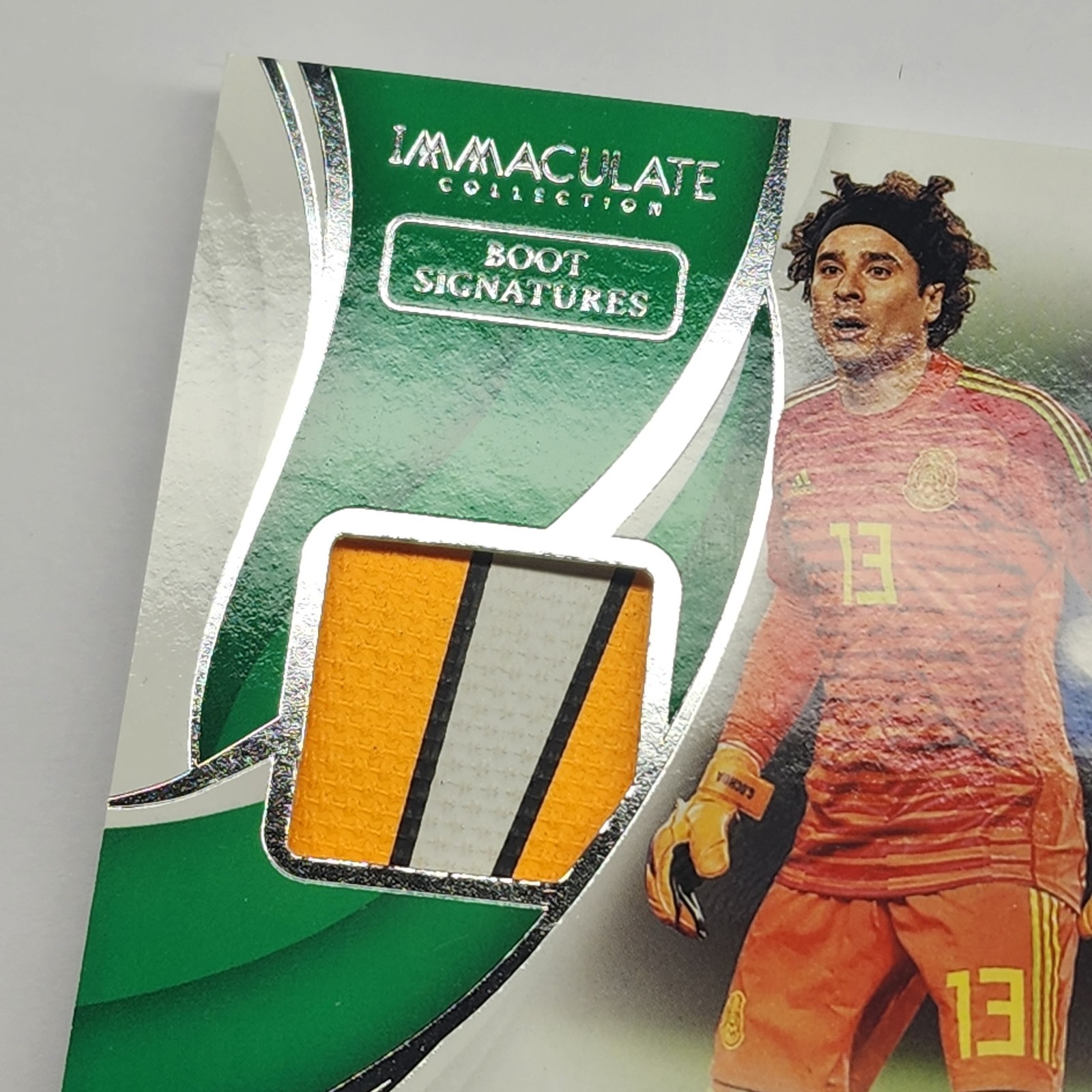 Guillermo Ochoa NIKE LOGO 2018-19 Panini Immaculate Mexico Boot Patch Auto /15