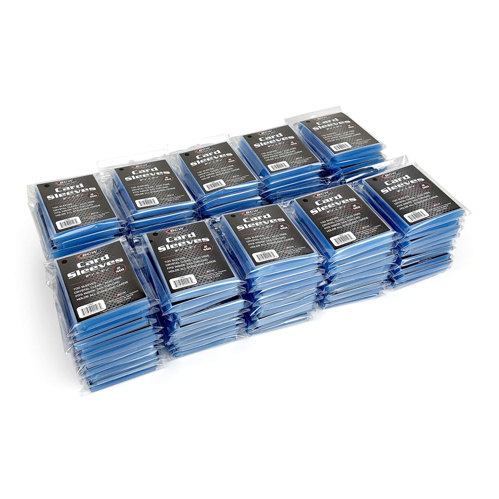 Standard Card Sleeves – 2-5/8″ x 3-5/8″ – 100 Packs (10,000ct Total) | Crysta…