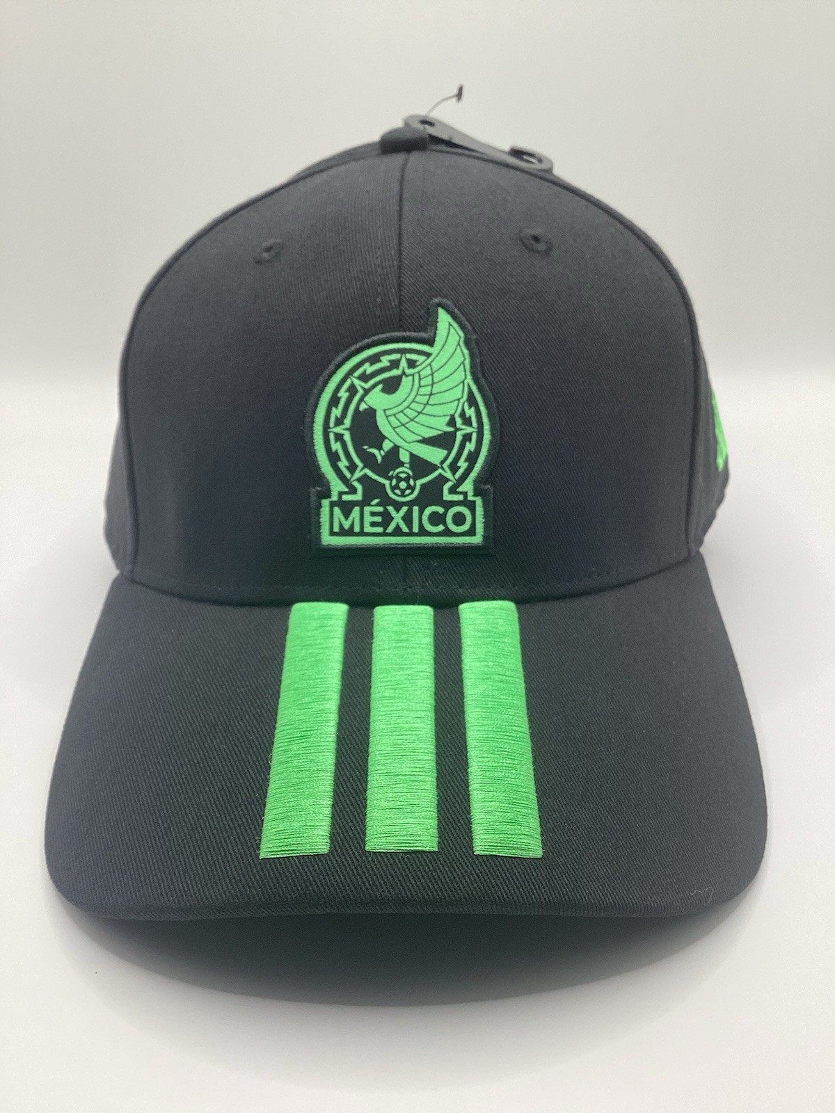 ADIDAS MEXICO WORLD CUP 2026 ADJUSTABLE HAT MENS OSFM BLACK KE7873 STRIPES
