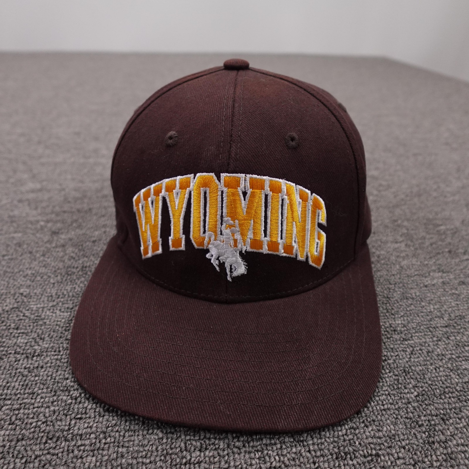 Wyoming Cowboys Hat Cap Strap Back Mens One Size Brown NCAA Football Captivating