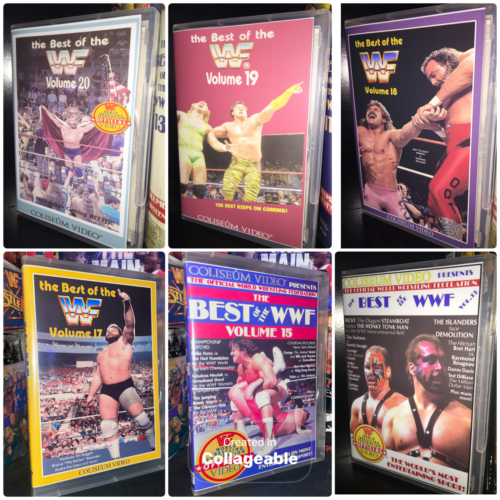 BEST OF THE WWF DVD Lot – Coliseum Video 6 DVDs – FREE SHIPPING wwe wcw