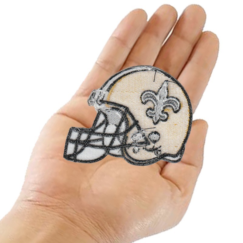 10 pcs New Orleans Saints Helmet Logo Size 3.3 in x 2.5 in Sew Iron On Patches