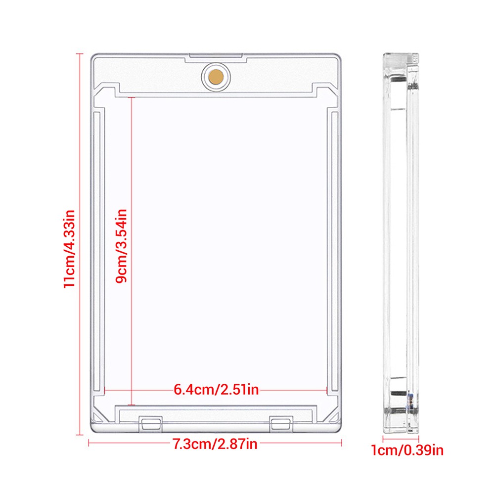 5-200PCS Magnetic Trading Sports Card Holders 260pt One-Touch Hard UV Protection